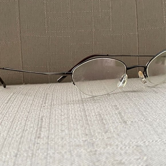 RL Ralph Lauren Women Eyeglasses Black Tone Half Rim Glasses Made in Italy - Picture 2 of 11